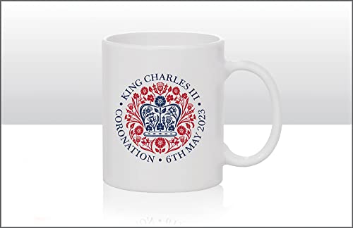 Elgate Offizielles Logo King Charles III Krönung Tasse Gedenkstück Sammlerstück Erinnerungsstücke Souvenirs Geschenk von Elgate