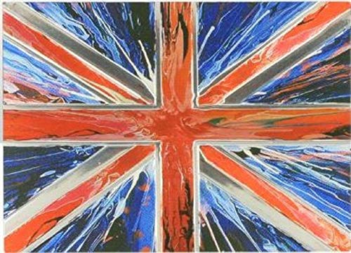 Elgate Union Jack Flagge Kühlschrankmagnet UK GB Souvenir Geschenk Vereinigtes Königreich Großbritannien Spin-Malerei von Elgate