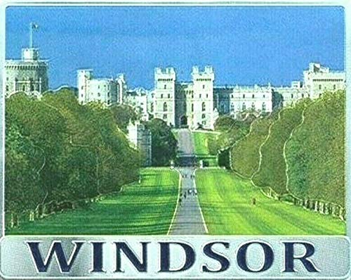 Elgate Windsor Castle Metall-Kühlschrankmagnet, Souvenir, Geschenk, Royal resice Great Park von Elgate