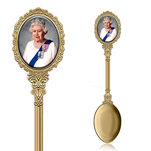 Lilaj Celebrate The Life of Queen Elizabeth II 1926–2022 Gedenk-Teelöffel, ein unvergessliches Souvenir-Geschenk für Heimdekor-Kollektion von Elgate