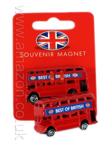 London-Geschenk / Souvenir Metalldruckguss Kühlschrank-Magnet - 3D Doppeldeckerbus von Fridge Magnets