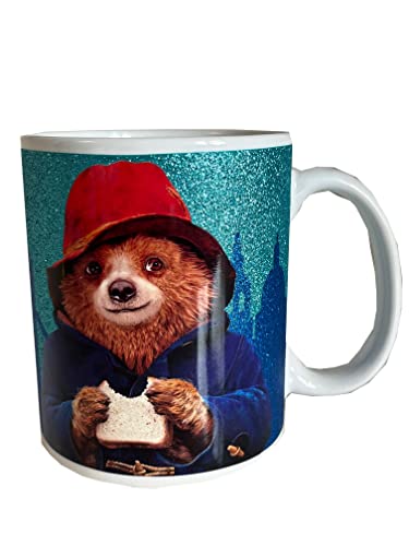 Elgate Offizielles Lizenzprodukt Paddington Bear Movie Tasse / Tasse mit Glitzerdruck, Mehrfarbig von Elgate