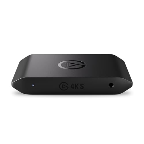 Elgato 4K S – Externe Capture-Karte für PS5, Xbox Series X/S, Switch 2, PC, Mac, iPad | 4K60, 1440p120 oder 1080p240 Passthrough und Capture, HDR10, VRR, USB-C, nahezu Keine Latenz von Elgato