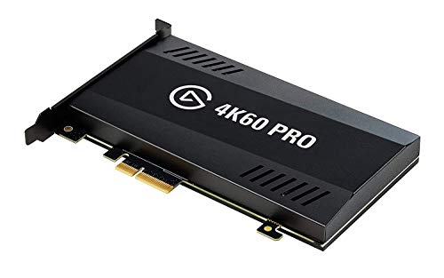 Elgato Game Capture 4K60 Pro, 4K 60fps Aufnahmekarte mit Ultra-Low-Latency Technologie Zum Aufnehmen und Streamen von PS4 Pro und Xbox One X Gameplay, PCIe x4 von Elgato