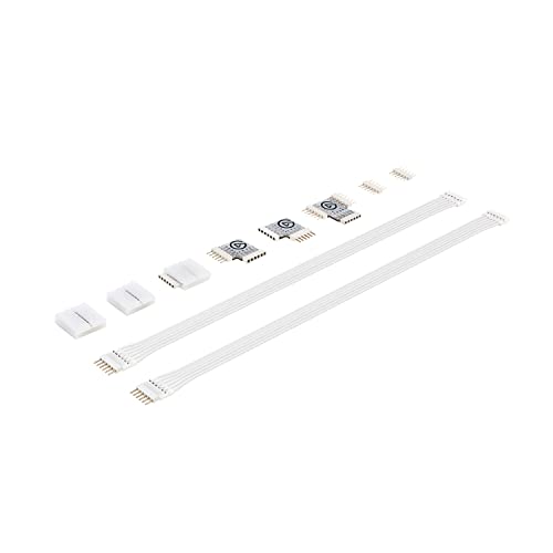 Elgato Light Strip Connector Set - Anpassbare Beleuchtung für Gaming, Streaming und Setups für Zuhause mit T-Verbinder, Eckverbinder, Verlängerungskabel und mehr, kompatibel mit Elgato Light Strip von Elgato