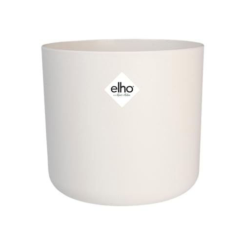 elho B.for Soft Rund 35 - Blumentopf für Innen - 100% recyceltem Plastik - Ø 34.5 x H 32.3 cm - Weiß/Weiss von elho