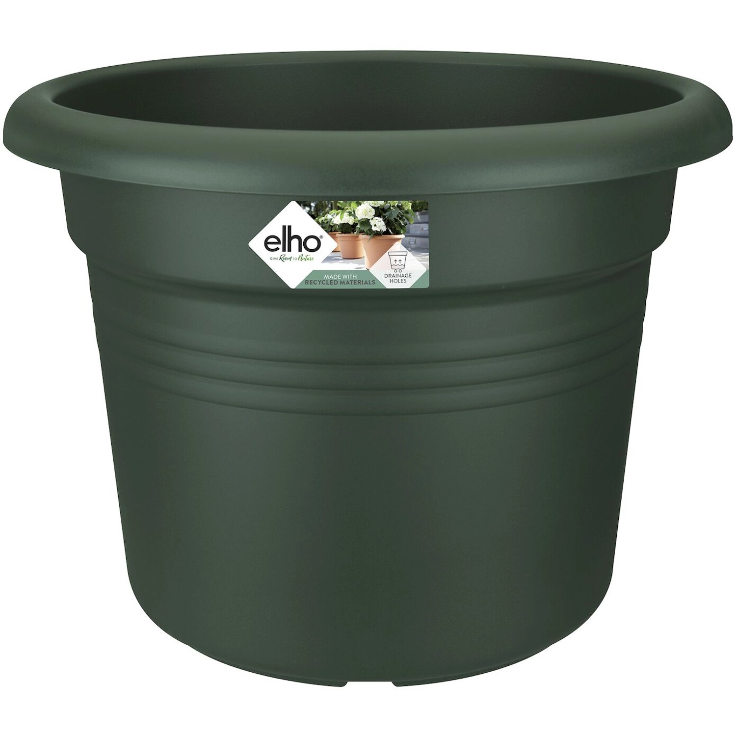 Elho Blumentopf Green Basics Cilinder Ø 64 cm Laubgrün von Elho