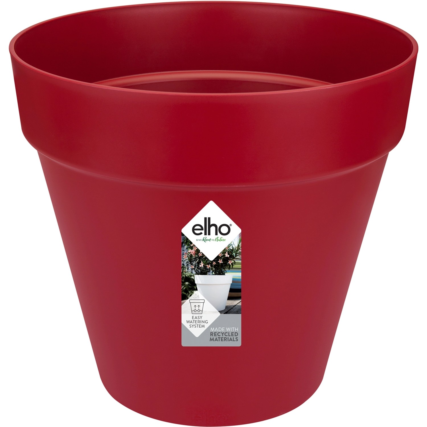 Elho Blumentopf Loft  Ø 20 cm Cranberry Rot von Elho