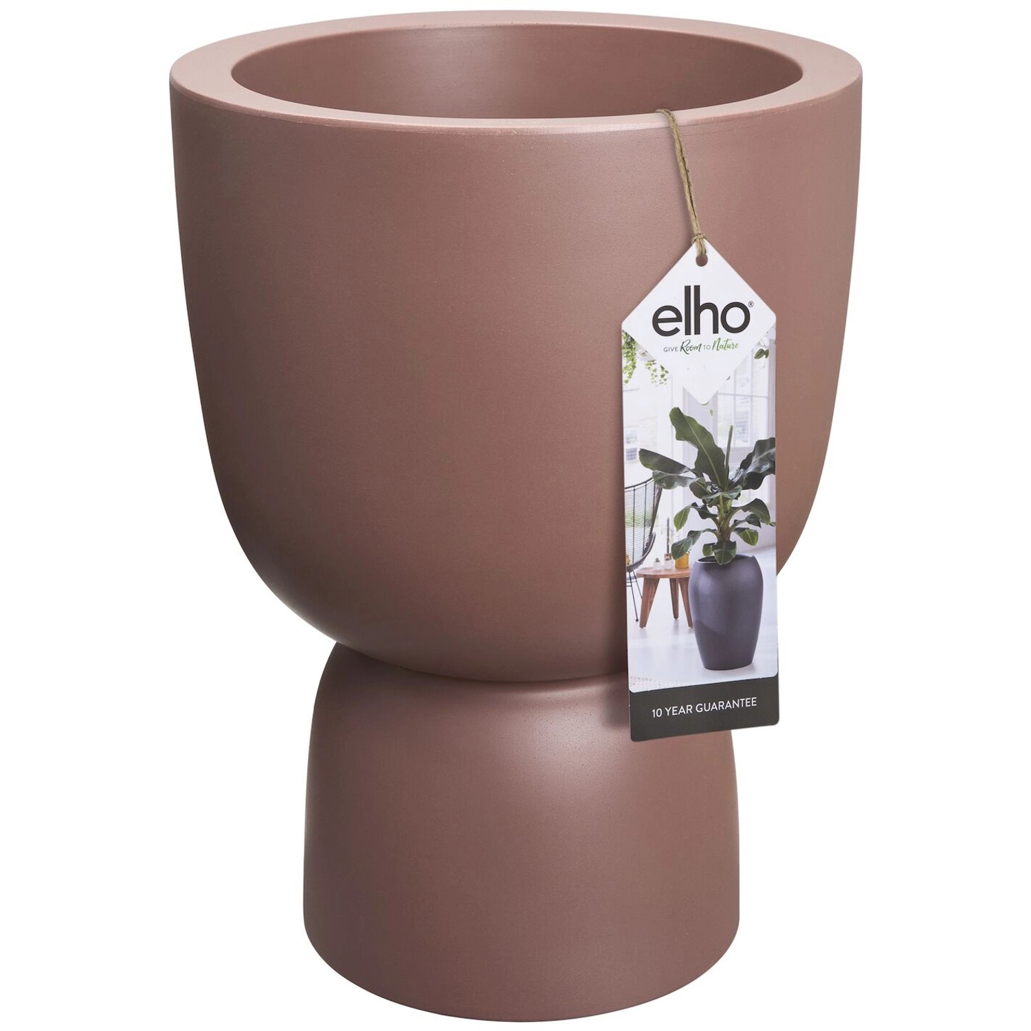 Elho Blumentopf Pure Coupe Ø 34,9 cm Rosé-Braun von Elho