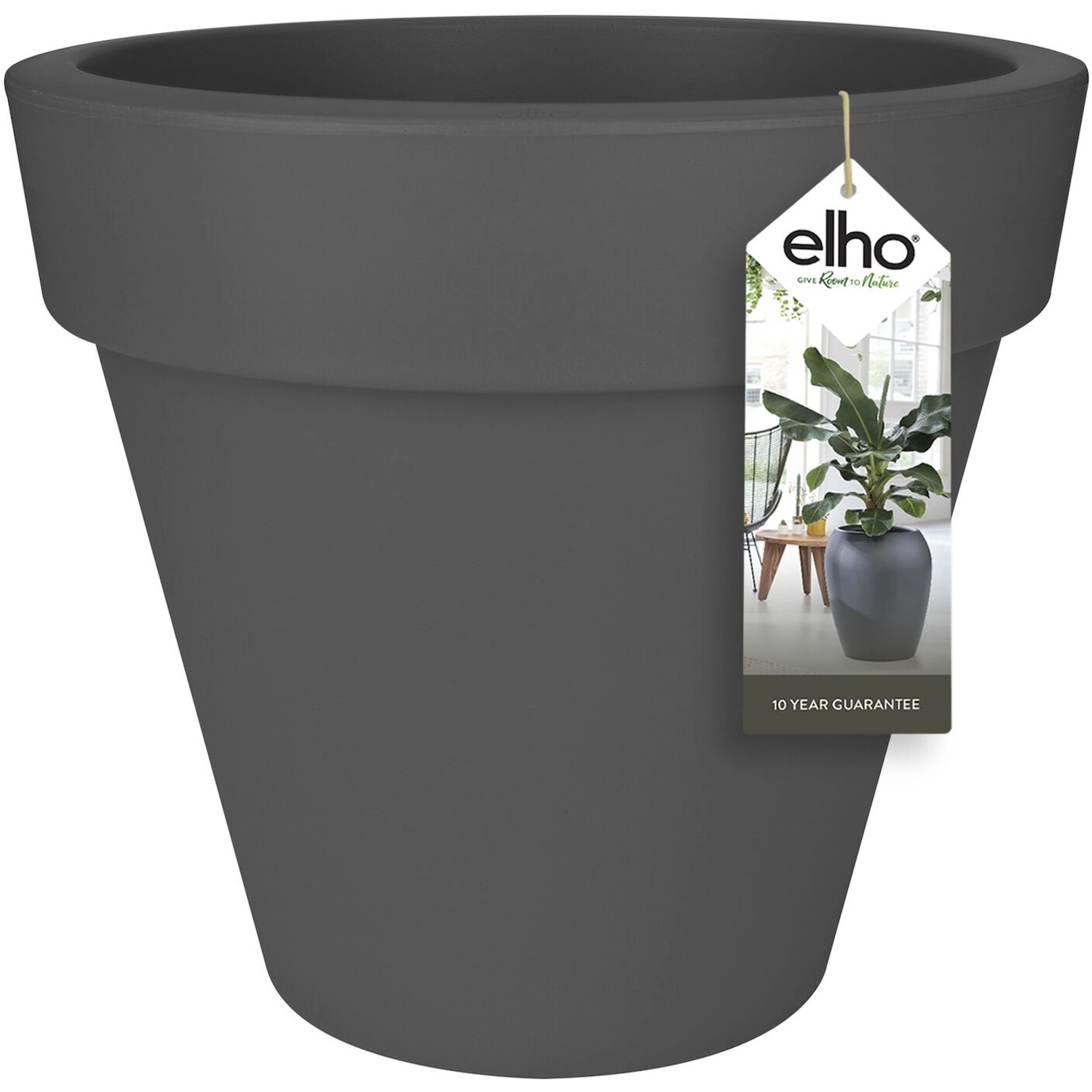 Elho Blumentopf Pure Ø 39 cm Anthrazit von Elho