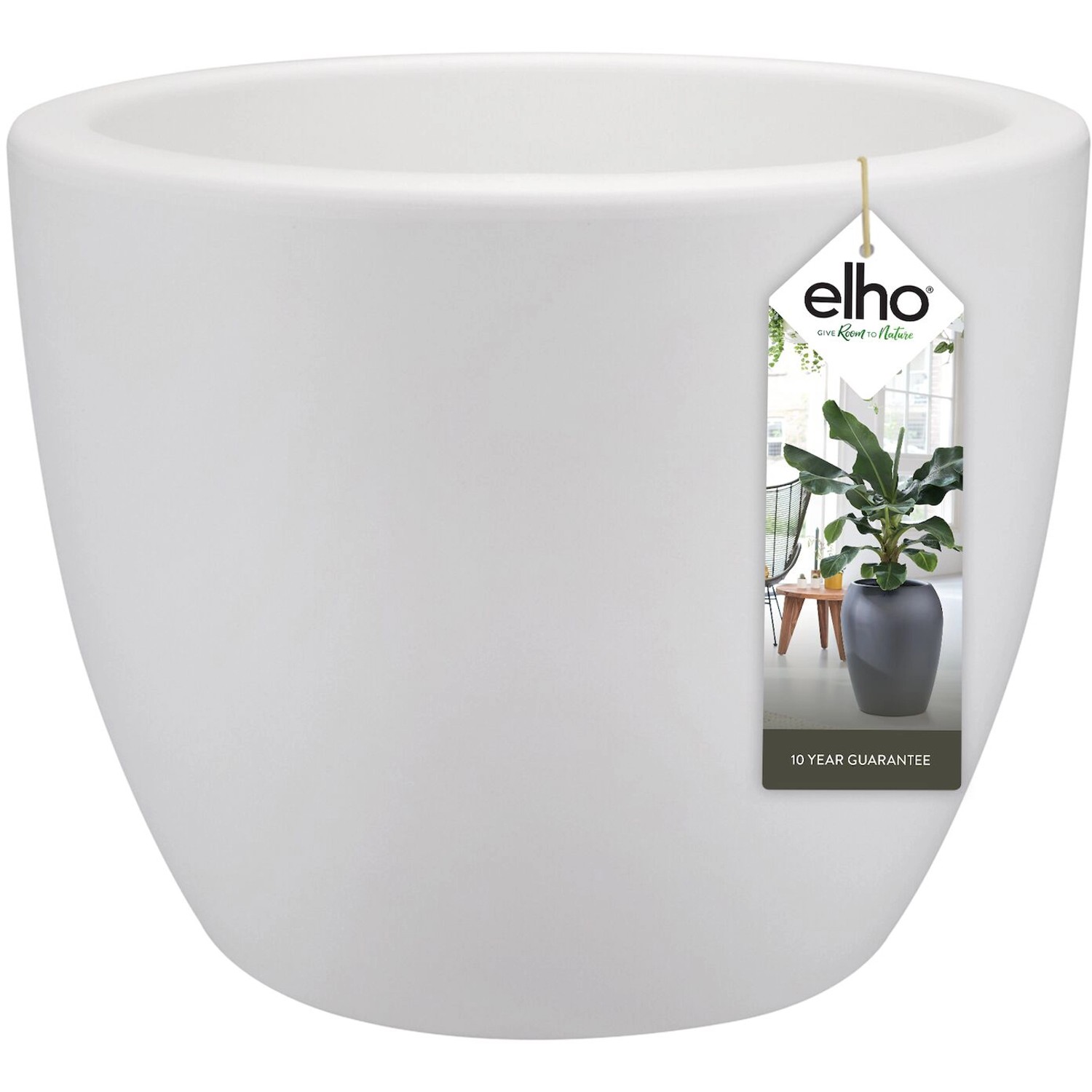 Elho Blumentopf Pure Soft mit Rollen Ø 39 cm Weiß von Elho