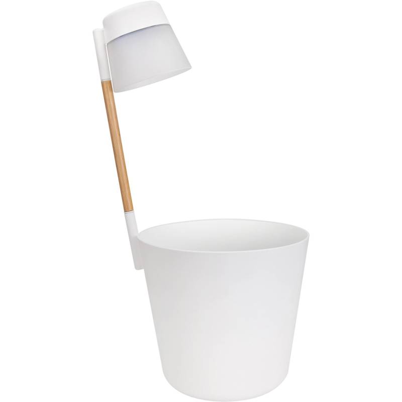 Elho Blumentopf mit Leuchte Flower Light Ø 28,5 cm x 29 cm Weiß von Elho