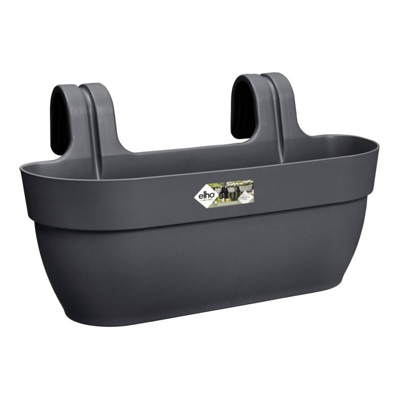 Elho Blumentopf zum Hängen Kunststoff anthrazit 46 x 24,1 x 26,5 cm Vibia Campana Easy Large von Elho