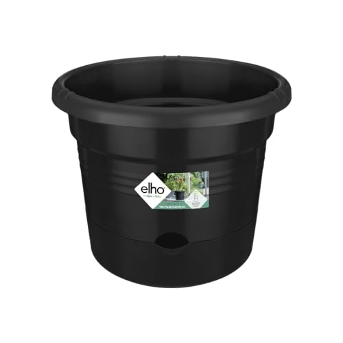 elho Green Basics Tomatentopf 33 - Blumentopf für Außen Züchten Und Ernten - Ø 33.5 x H 26.0 cm - Schwarz/Living Schwarz von elho