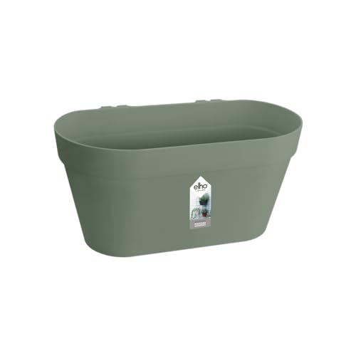 elho Loft Urban Green Wall Pflanztopf Duo 28 - Blumentopf für Balkon & Außen - Ø 28.0 x H 13.2 cm - Grün/Pistazien Grün von elho