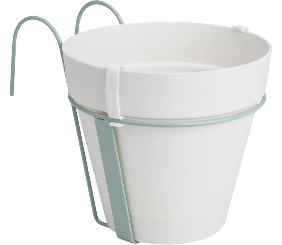 Elho Blumentopf Elho Pflanztopf Loft Urban mit Balkonhalter Ø 20 x von Elho