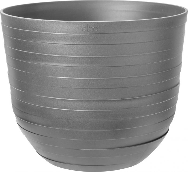 Elho Pflanztopf Fuente Rings Ø 46,4 x 38,3 cm onyx schwarz von Elho