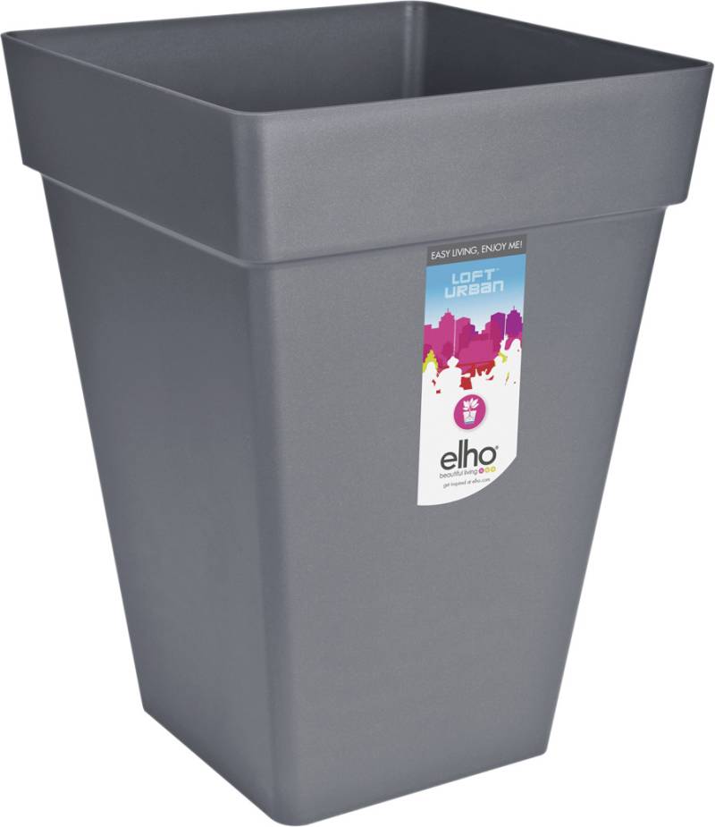 Elho Pflanztopf Loft Urban 30 x 30 x 41,3 cm anthrazit von Elho