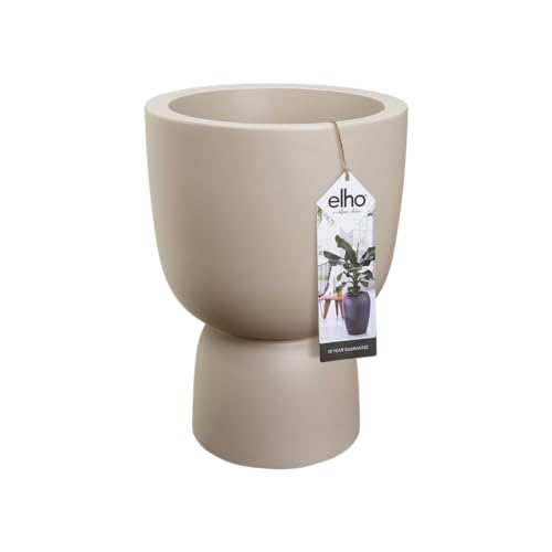 elho Pure Coupe 35 - Blumentopf für Innen & Außen - Ø 34.9 x H 49.0 cm - Beige/Balanced Beige von elho