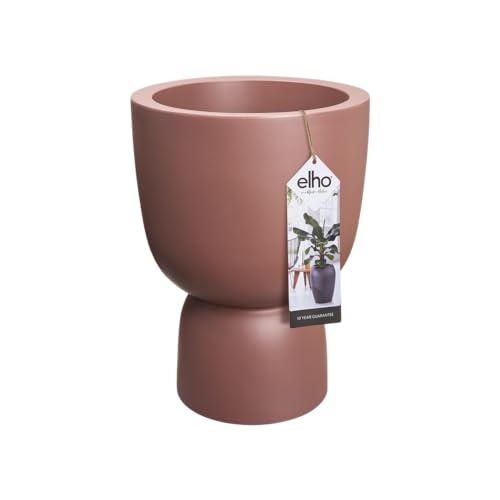 elho Pure Coupe 41 - Blumentopf für Innen & Außen - Ø 41.3 x H 57.9 cm - Braun/Rosé Braun von elho