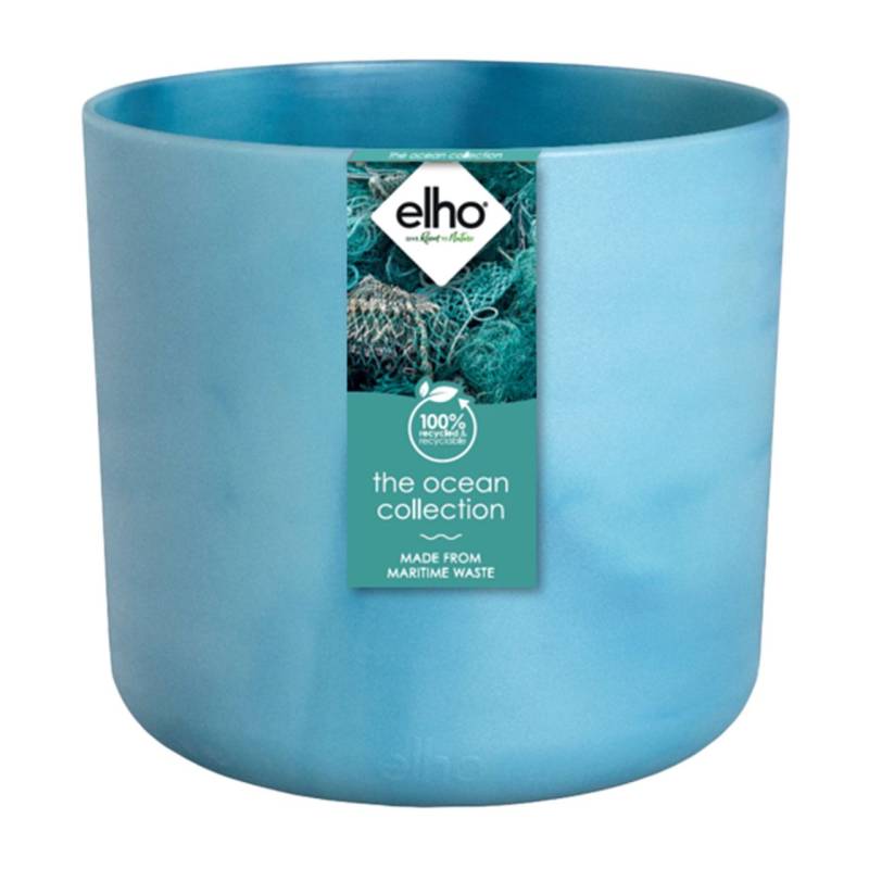 Elho Übertopf The Ocean Collection Ø 14 x 13 cm atlantikblau von Elho