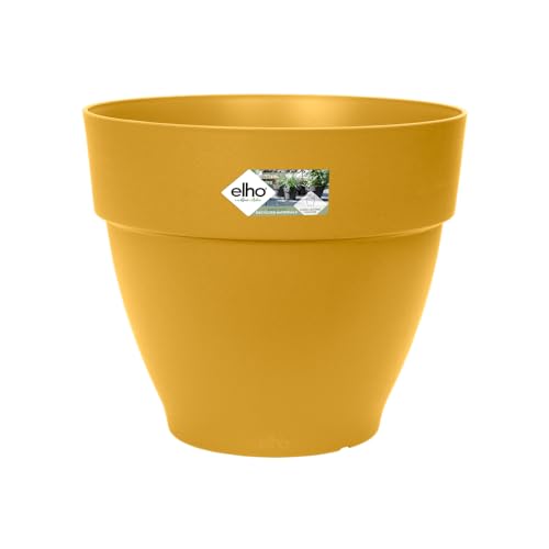 Elho Planter, Plastic Regenerated Polypropylene, Honey Yellow von elho