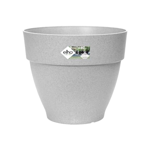 elho Vibia Campana Rund 40 - Blumentopf für Außen - Ø 39.0 x H 33.4 cm - Grau/Living Beton von elho