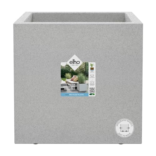 elho Vivo Next Quadrat 30 - Blumenkasten für Innen & Außen - 100% Recyceltem Plastik - L 29.5 x H 29.5 cm - Grau/Living Beton elho Vivo Next Quadrat 30 - Blumenkasten für Innen & Außen - 100% Recyceltem Plastik - L 29.5 x H 29.5 cm - Grau/Living Beton von elho