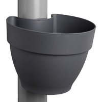 Elho - Vibia campana Fallrohr Pflanzgefäß Anthrazit 22 cm - Kunststoff von Elho