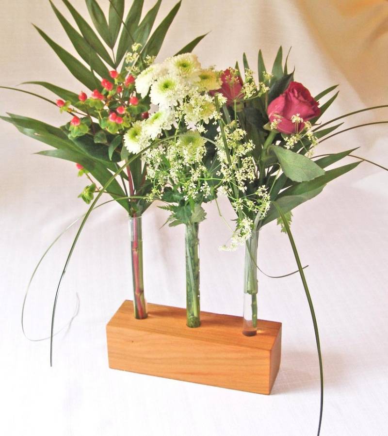 Eli Dekovase ELI Blumenvase aus Holz von Eli