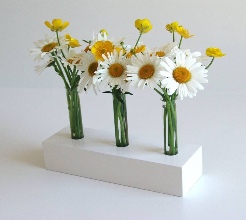 Eli Dekovase ELI Holzvase "White Spring" (3 St) von Eli