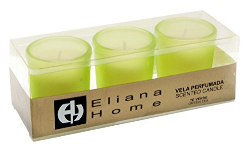Eliana Home 413008 – ESTUCHE 3 Gläser Wachspad Te grün von Eliana Home