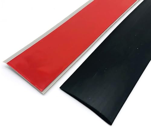 ElicNa Selbstklebend Boden Übergangsleiste Flach Vinyl Abdeckleiste Wasserdicht Boden-Leiste Zum Vinyl (Color : Schwarz, Size : 4m/157 inch) von ElicNa