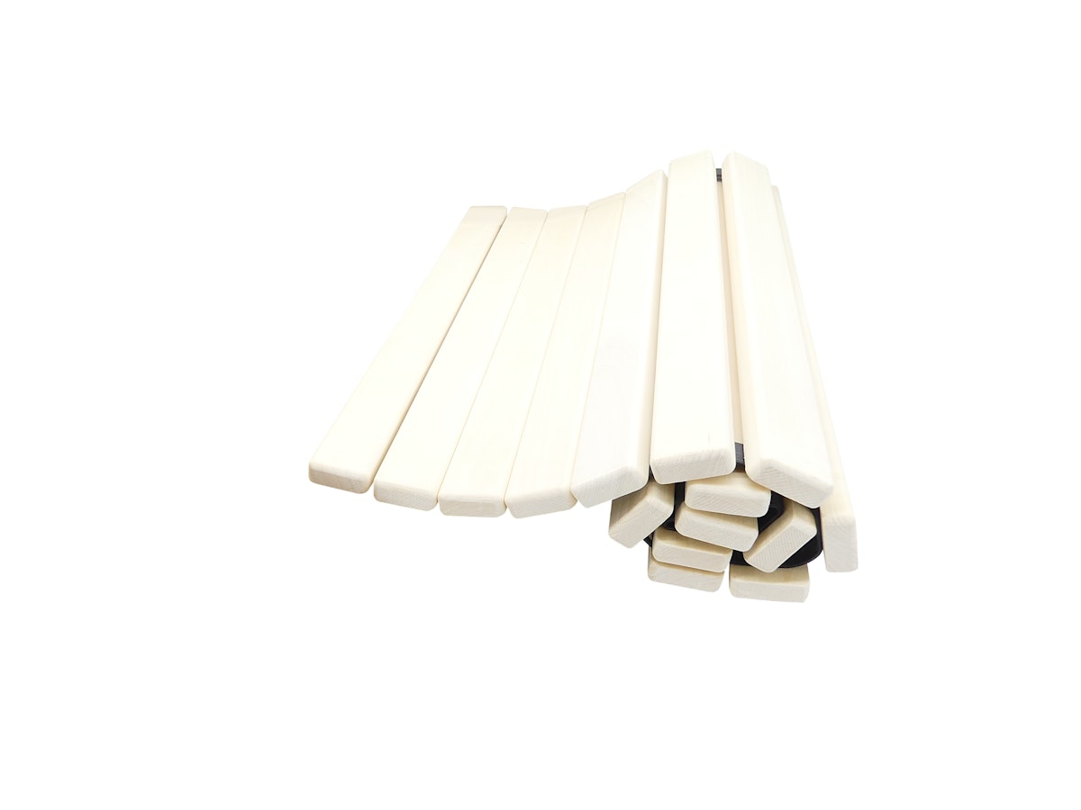Eliga Bodenmatte aus hellem Holz ca. 60x80 cm von Eliga