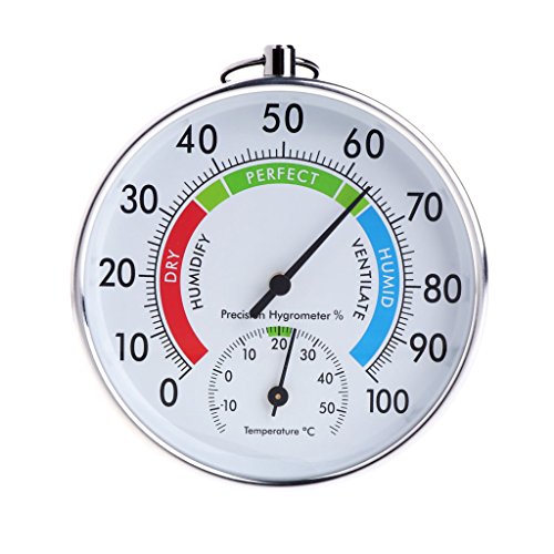 Eliky Analoganzeige Für Temperatur Und Luftfeuchtigkeit Innen-Außenthermometer Hygrometer von Eliky