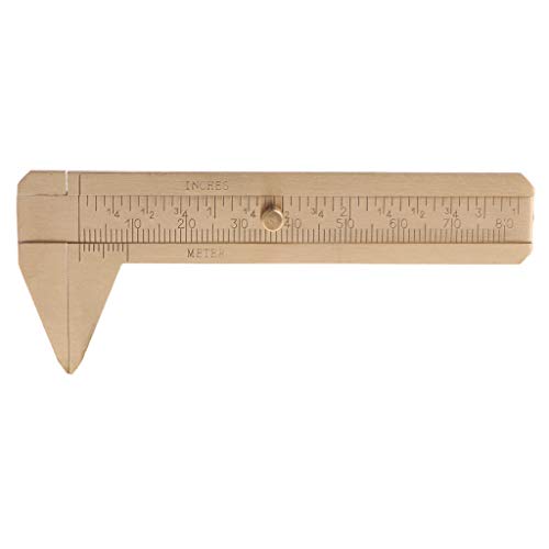 Eliky Mini Messing Schieblehre Vernier Korn-Schmucksache Caliper Doppelskala 80mm / 3.25in Eliky Mini Messing Schieblehre Vernier Korn-Schmucksache Caliper Doppelskala 80mm / 3.25in von Eliky
