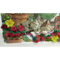 Handgesticktes 3D Bild Handgesticktes 3D Bild von EliliumShop