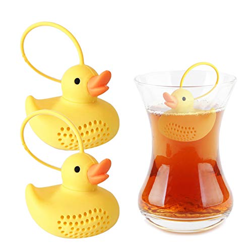 Elinala Teeei, Teesieb, 2PCS Silikon Creative Duck Shaped Loose Tea Filter für die Zubereitung von Tee Elinala Teeei, Teesieb, 2PCS Silikon Creative Duck Shaped Loose Tea Filter für die Zubereitung von Tee von Elinala
