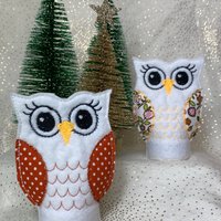 Led Teelicht Cover Eule | Teelichter Wichtelgeschenk Dekoration Weihnachtsgeschenk Aus Waschbarem Filz von Elinchens