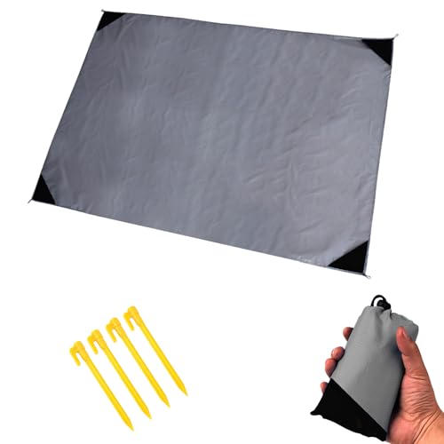 EliphonTowne Outdoor-Camping-Picknickmatte, wasserdicht, faltbar, Polyester-Tuch, Strandmatte, 200 x 200 cm von EliphonTowne