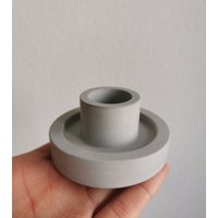 Kerzenständer | Grau Betongrau Kerzenhalter Stabkerze Einfarbig Raysin Minimalistisch von ElisKreativwerkstatt