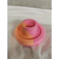 Kerzenständer | Orange Pink Kerzenhalter Stabkerzen Raysin Bunt von ElisKreativwerkstatt