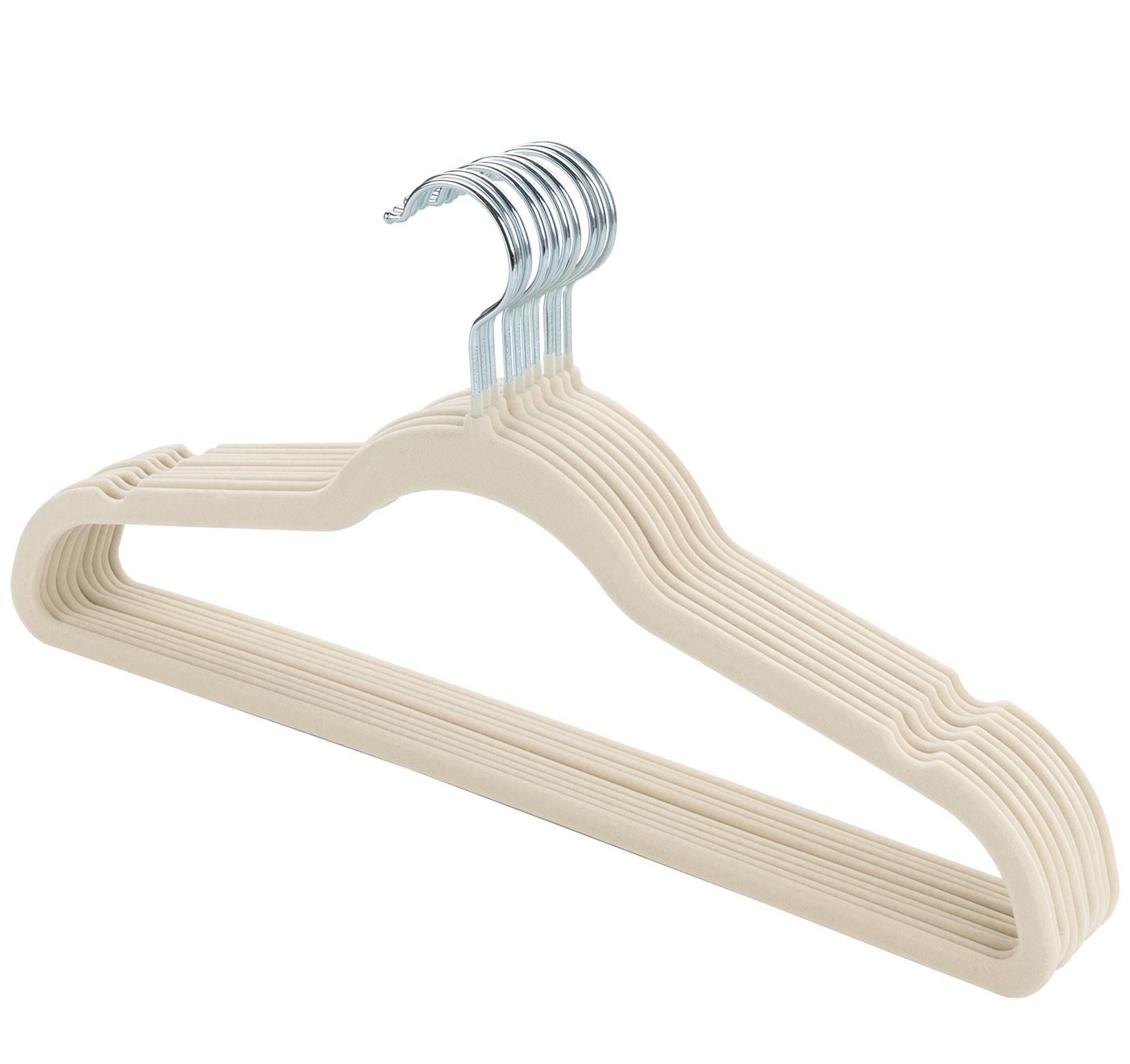 ElitVita Kleiderbügel Samt Kleiderbügel, Anti-Rutsch, mit 360° Drehbarer Haken, (20-tlg), Gut Belastbar, für Adult Clothes von ElitVita