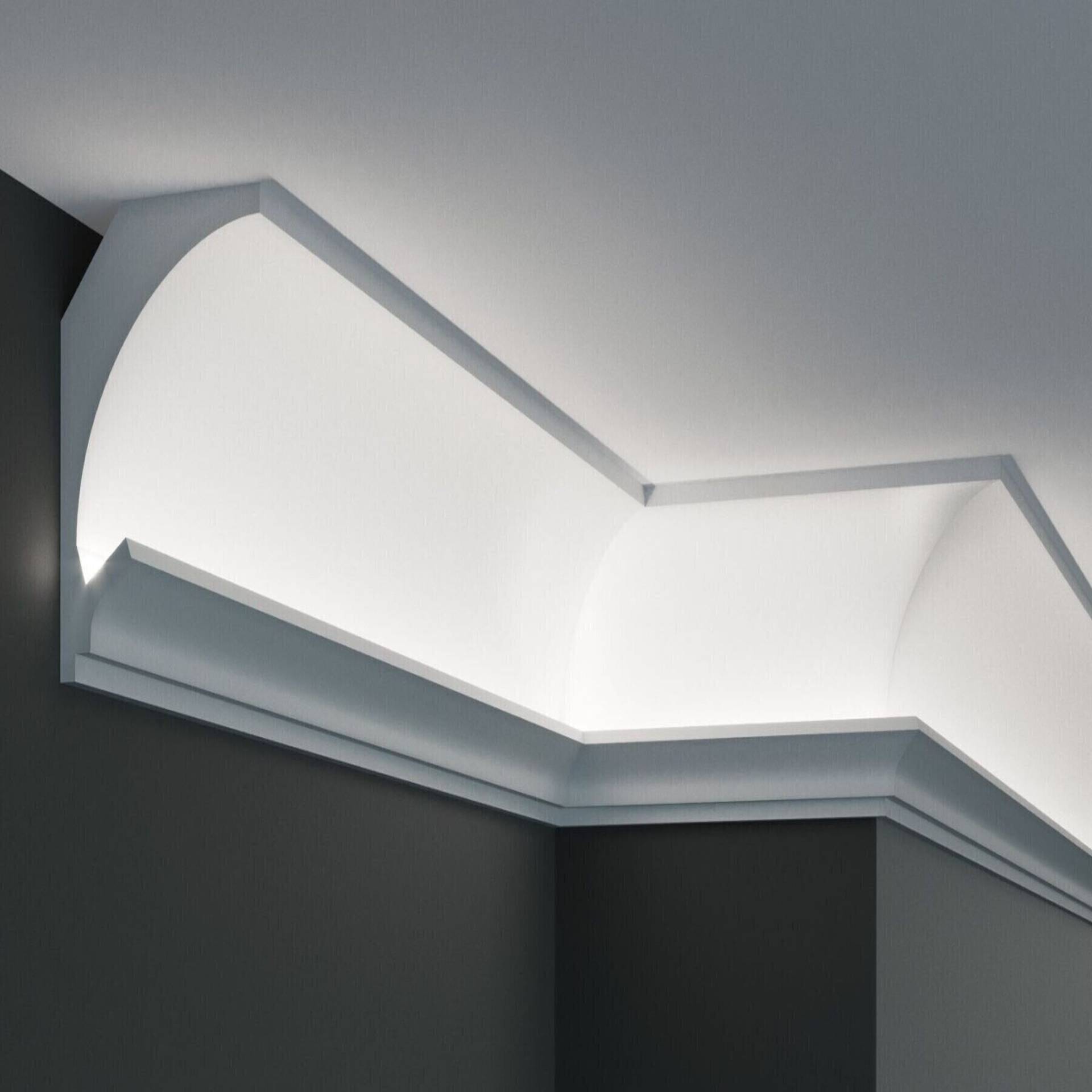 Elite Decor Lichtleiste KD201| Polystyrol 115 x 90 x 1150 mm Weiß Styropor Deckenleiste Elite Decor Lichtleiste KD201| Polystyrol 115 x 90 x 1150 mm Weiß Styropor Deckenleiste von Elite Decor
