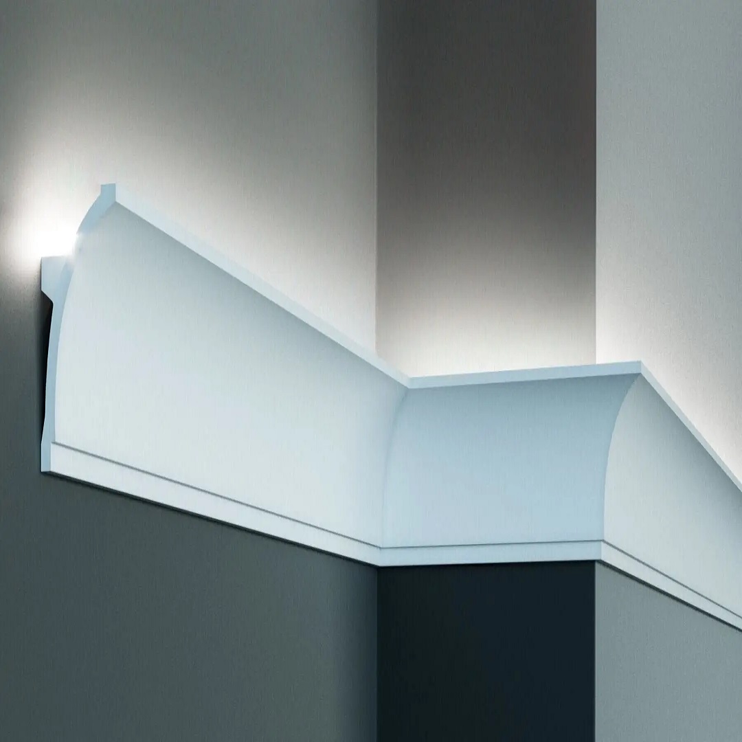 Elite Decor Lichtleiste KF704 | Polyurethan 100 x 50 x 2000 mm Weiß Styropor Zierleiste Elite Decor Lichtleiste KF704 | Polyurethan 100 x 50 x 2000 mm Weiß Styropor Zierleiste von Elite Decor