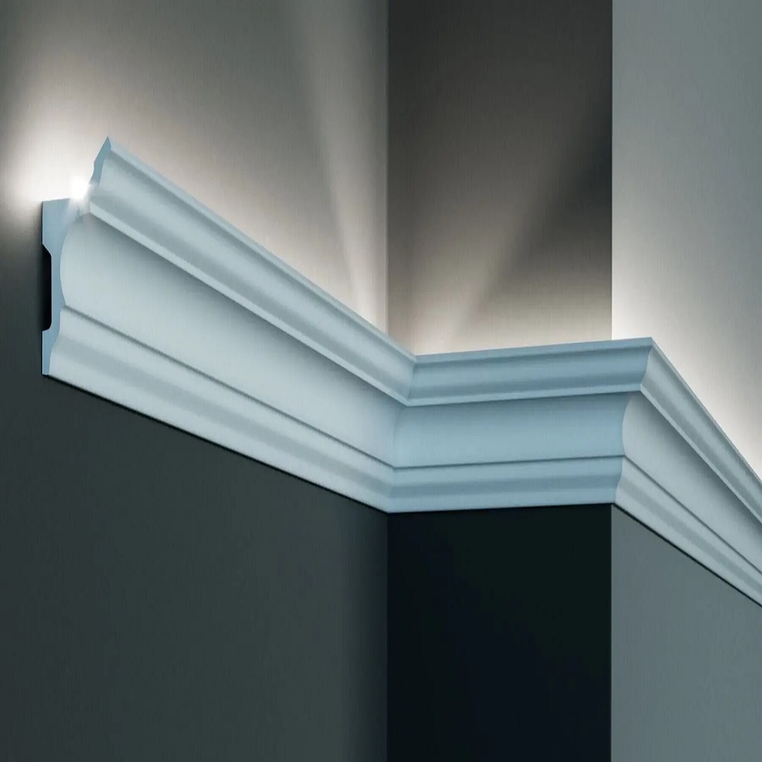 Elite Decor Lichtleiste KF717 | Polyurethan 81 x 45 x 2000 mm Weiß Styropor Zierleiste Elite Decor Lichtleiste KF717 | Polyurethan 81 x 45 x 2000 mm Weiß Styropor Zierleiste von Elite Decor