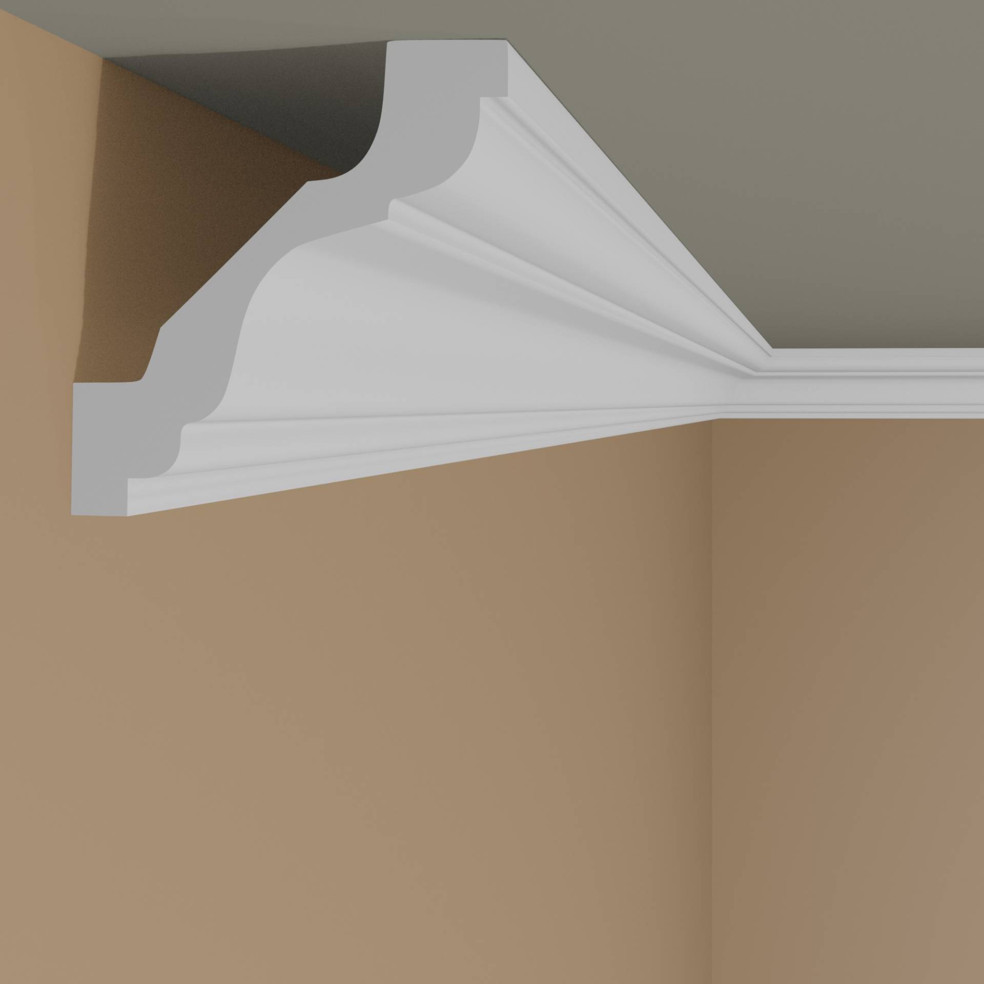 Elite Decor | Stuckleiste P819| Polyurethan | 68 x 68 x 2000 mm | Styropor Deckenleiste | Weiß Elite Decor | Stuckleiste P819| Polyurethan | 68 x 68 x 2000 mm | Styropor Deckenleiste | Weiß von Elite Decor