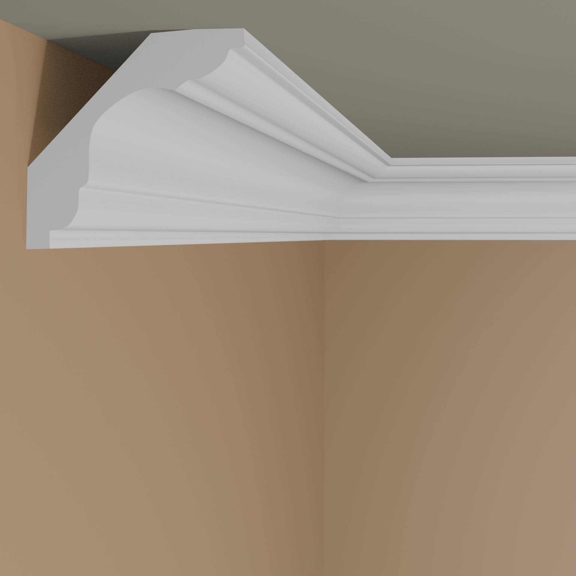 Elite Decor | Stuckleiste P908 | Polyurethan | 59 x 59 x 2000 mm | Styropor Deckenleiste | Weiß Elite Decor | Stuckleiste P908 | Polyurethan | 59 x 59 x 2000 mm | Styropor Deckenleiste | Weiß von Elite Decor