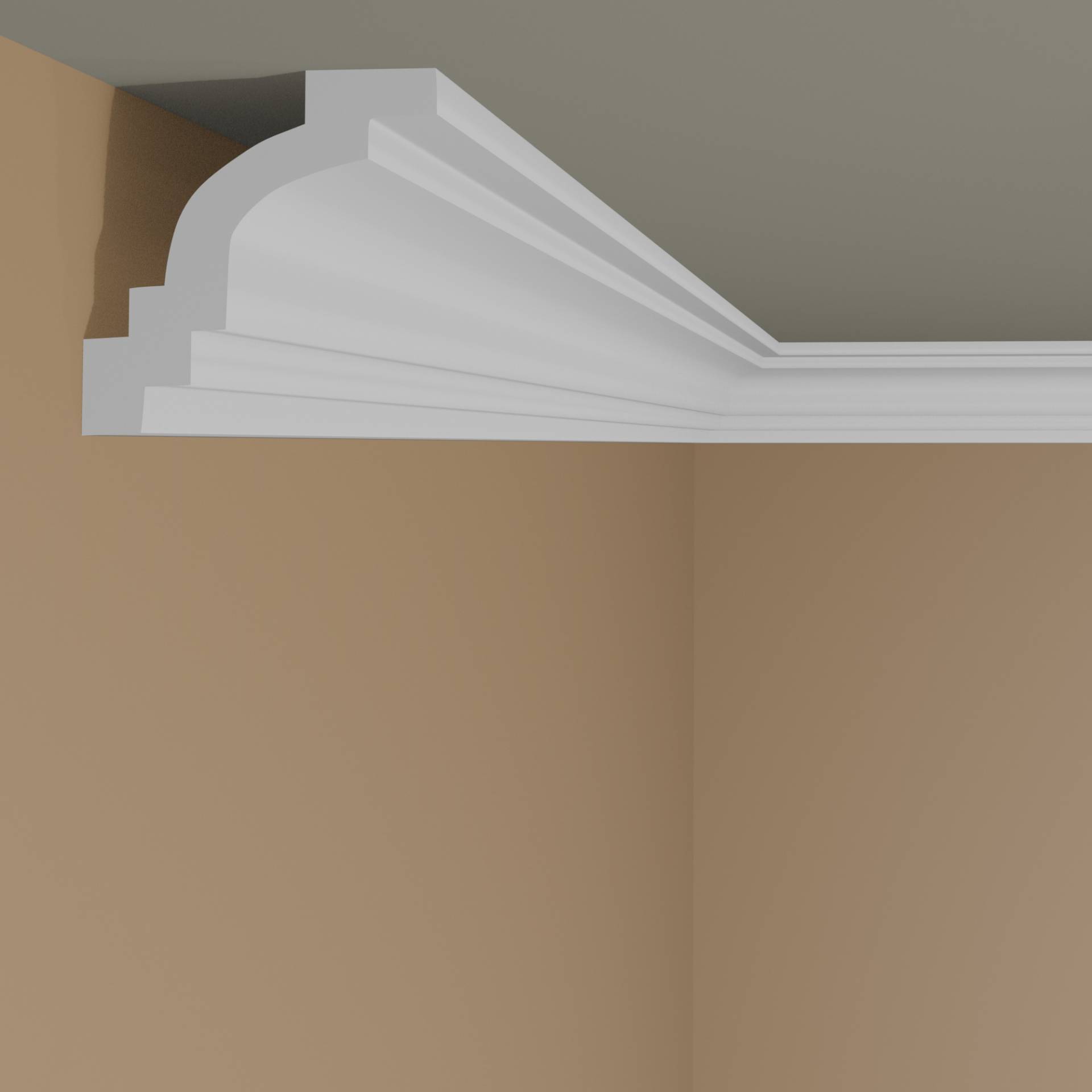 Elite Decor | Stuckleiste P924 | Polyurethan | 40 x 40 x 2000 mm | Styropor Deckenleiste | Weiß Elite Decor | Stuckleiste P924 | Polyurethan | 40 x 40 x 2000 mm | Styropor Deckenleiste | Weiß von Elite Decor