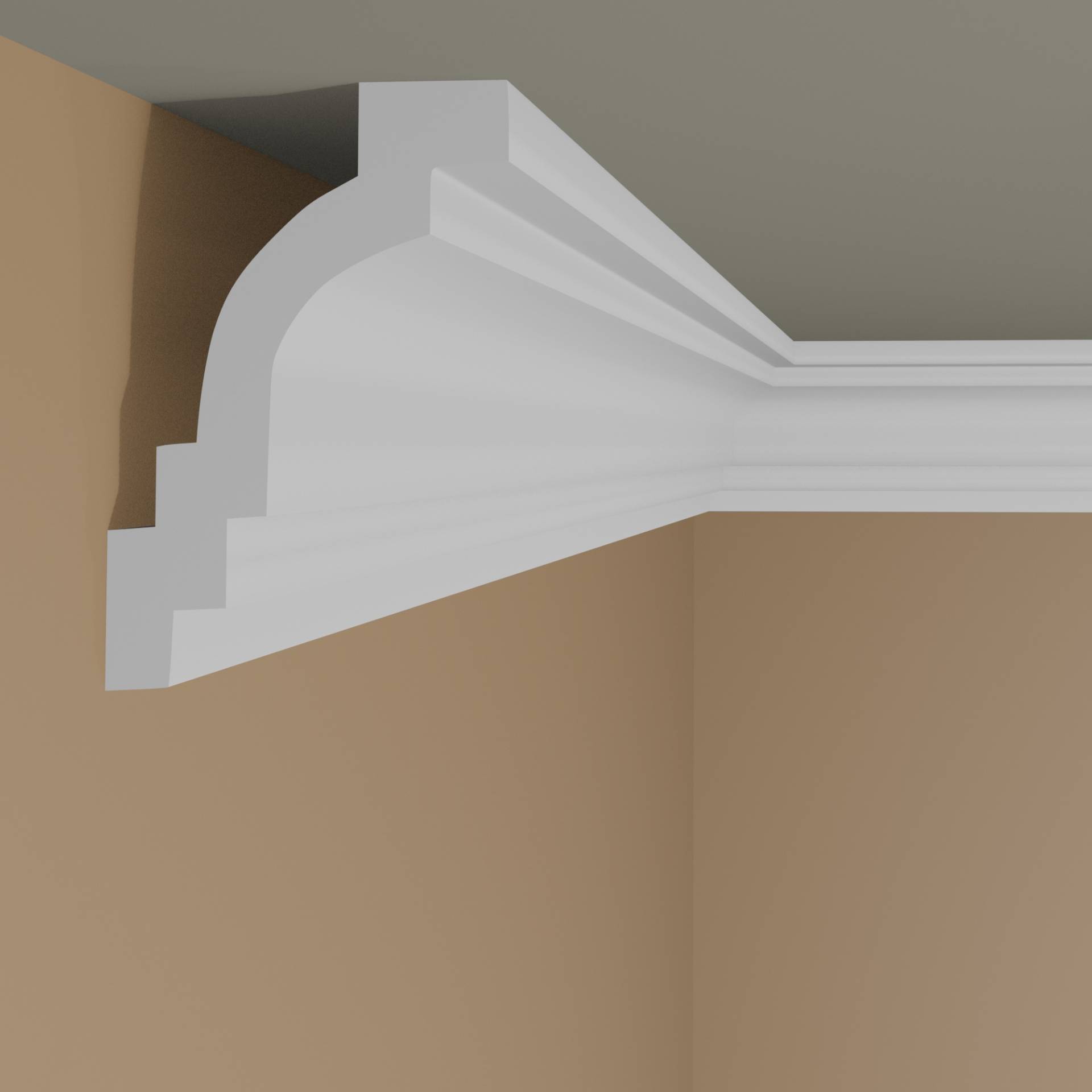 Elite Decor | Stuckleiste P928 | Polyurethan | 76 x 102 x 2000 mm | Styropor Deckenleiste | Weiß Elite Decor | Stuckleiste P928 | Polyurethan | 76 x 102 x 2000 mm | Styropor Deckenleiste | Weiß von Elite Decor